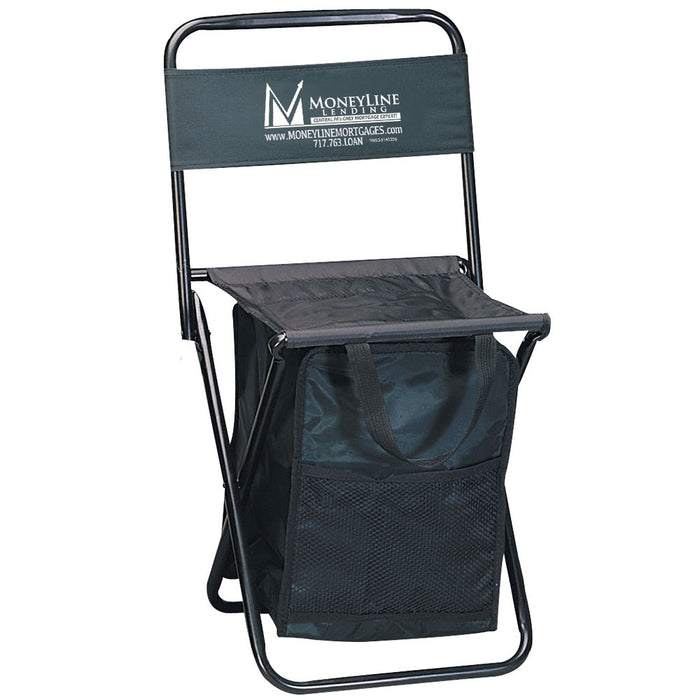 Golf Folding Chair with Cooler-Tournamentshowroom.com