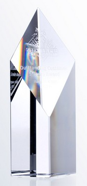 Super Diamond Optical Crystal Customized Golf Award