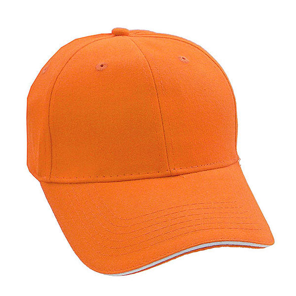 Brushed Cotton Sandwich Visor Golf Cap Embroidered with your Logo