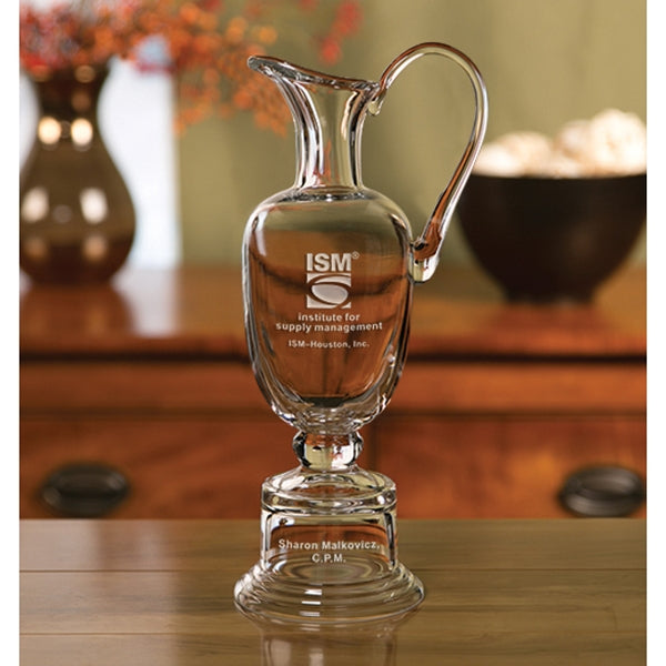 Claret Cup Crystal Custom Logo Golf Award