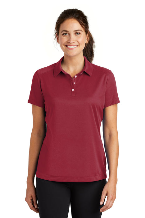 Custom Logo Embroidered Nike Golf Ladies Dri-FIT Pebble Texture Shirt