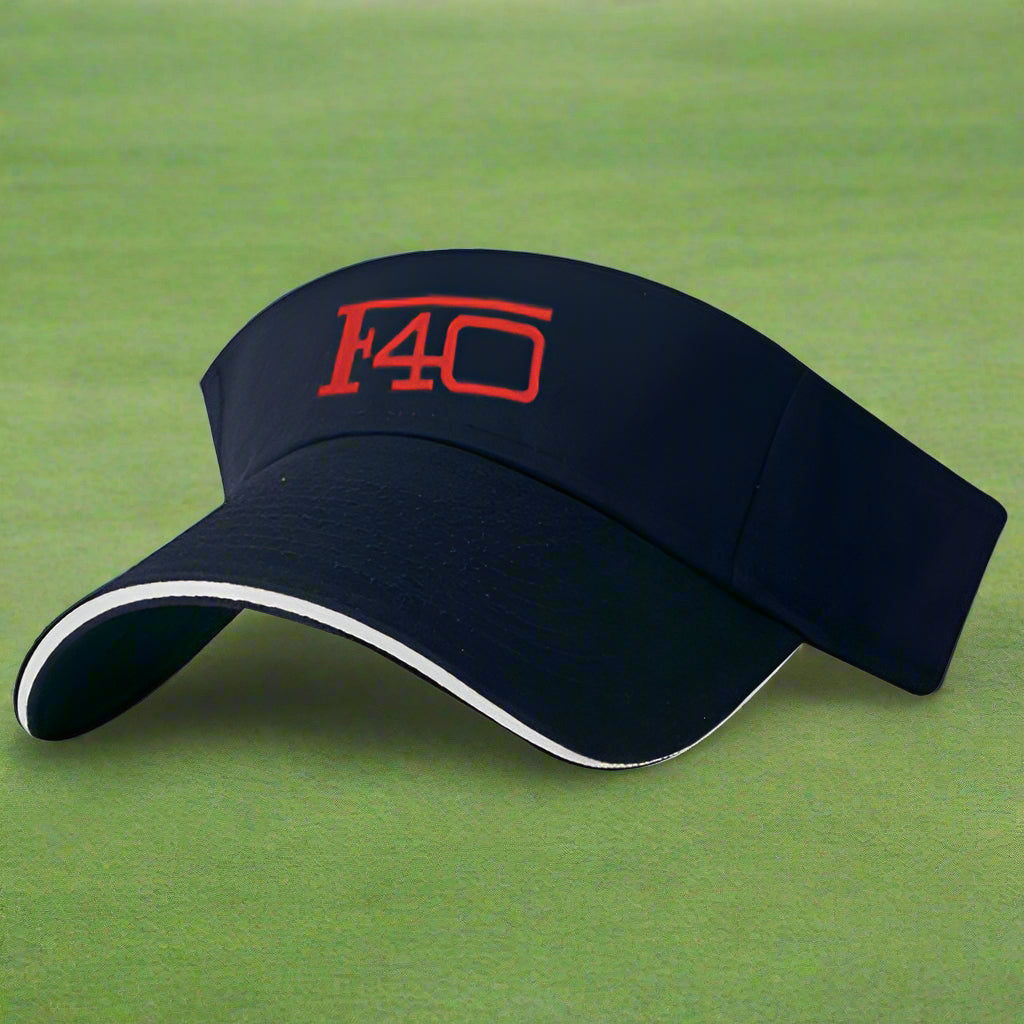 Brushed Cotton Twill Sandwich Visor Embroidered with Your Logo-Tournamentshowroom.com