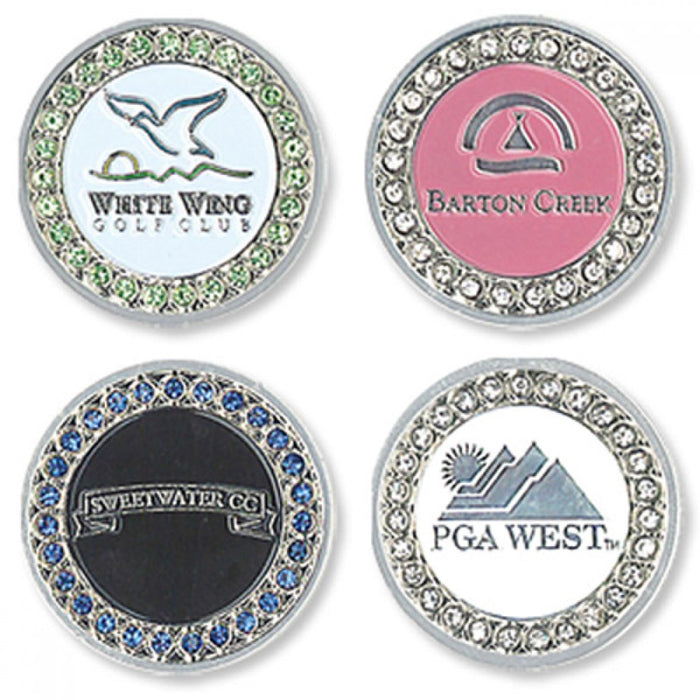 Crystal Bling Golf Ball Markers