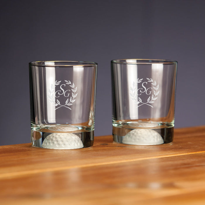 Fore Double Old Fashioned Glass in Sets Etched With Your Logo