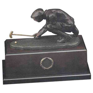 Golf Awards - Tarnish proof golf measuring sculpture award.