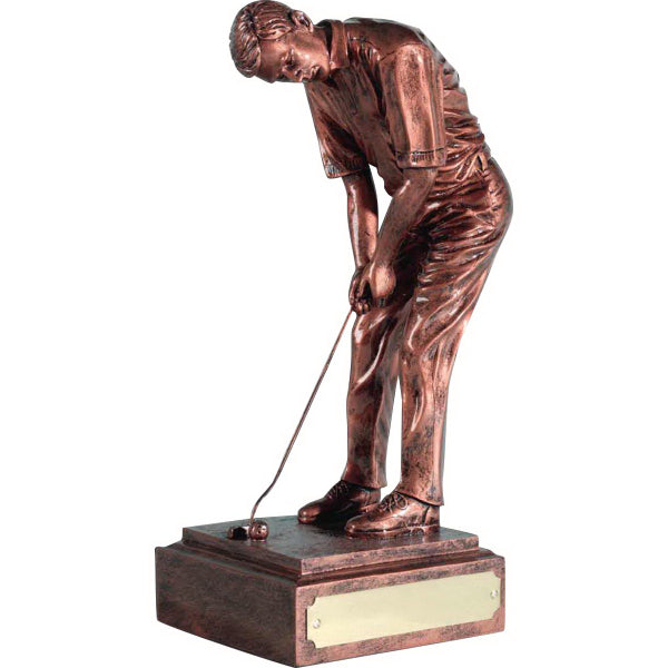 Champion Golfer With Antique Copper Finish