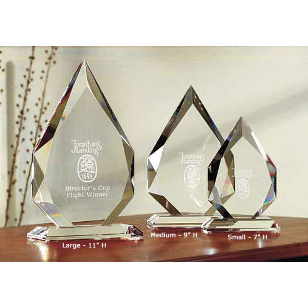 Meridian Crystal Custom Etched Golf Awards