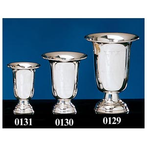 Etched Silverplate Golf Trophy Cup
