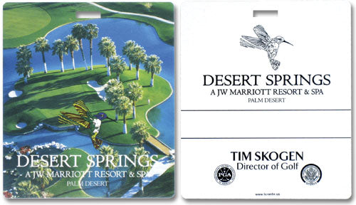 Custom Logo Printed Golf Resort Tags