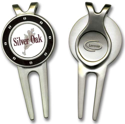 Full Color Streamlined Golf Divot Repair Tool with Ballmarkers