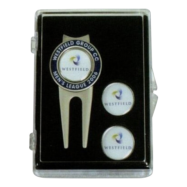 Spectrum Golf Kit with Laser Cloisonne Border & 3 Ball Markers