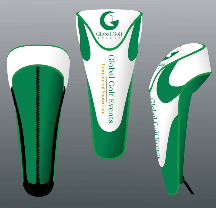 Custom Logo Zipper Closure Golf Head Cover