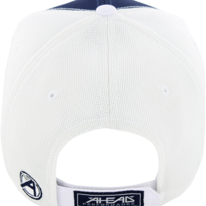 Ahead Textured Poly/Mesh Back Golf Cap Embroidered with Your Logo-Tournamentshowroom.com