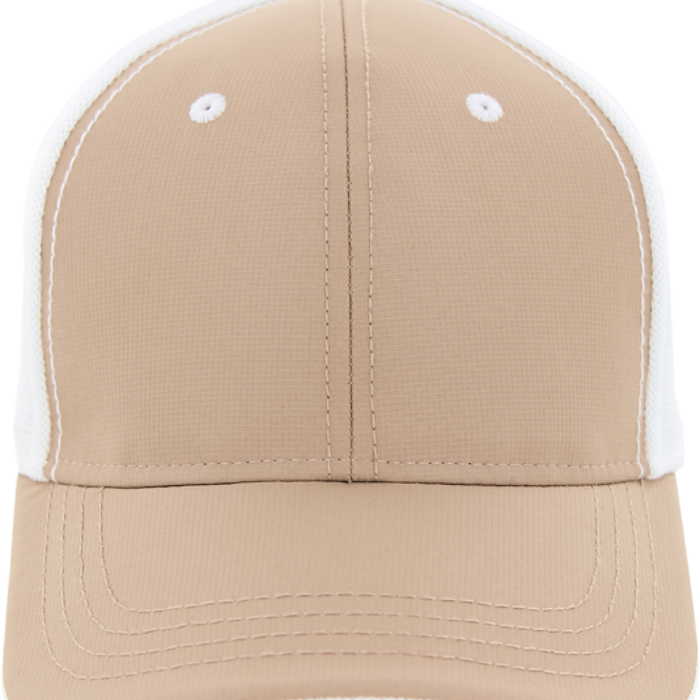 Ahead Textured Poly/Mesh Back Golf Cap Embroidered with Your Logo-Tournamentshowroom.com