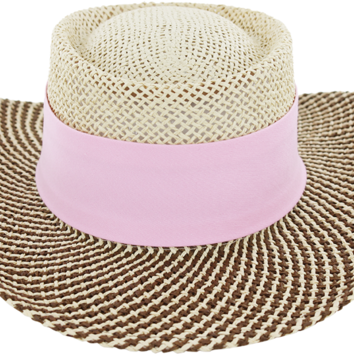 Ahead Straw Hat Gambler Embroidered with Your Logo