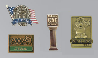 Custom Logo Antique Finish Golf Lapel Pins