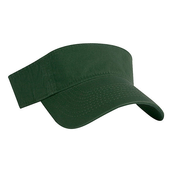 Washed Cotton Twill Golf Visors Embroidered with Your Logo