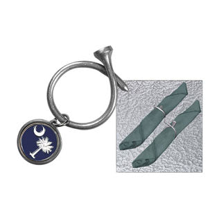 Corporate Golf Gift Pewter Tee Key Ring