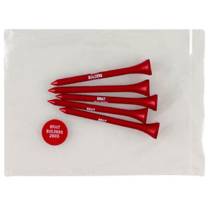 Wholesale Golf Tee Package with 5 Tees and Ball Marker