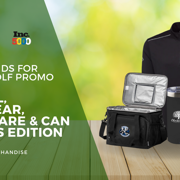 5 Top Brands for Custom Golf Promo Items: Apparel, Headwear, Drinkware &amp; Can Coolers Edition