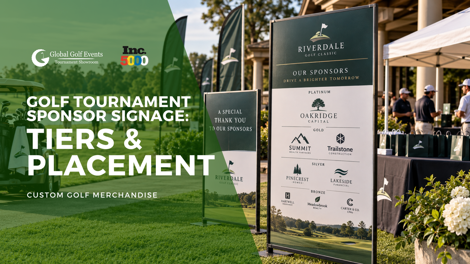 Golf Tournament Sponsor Signage: Tiers, Placement and What to Print