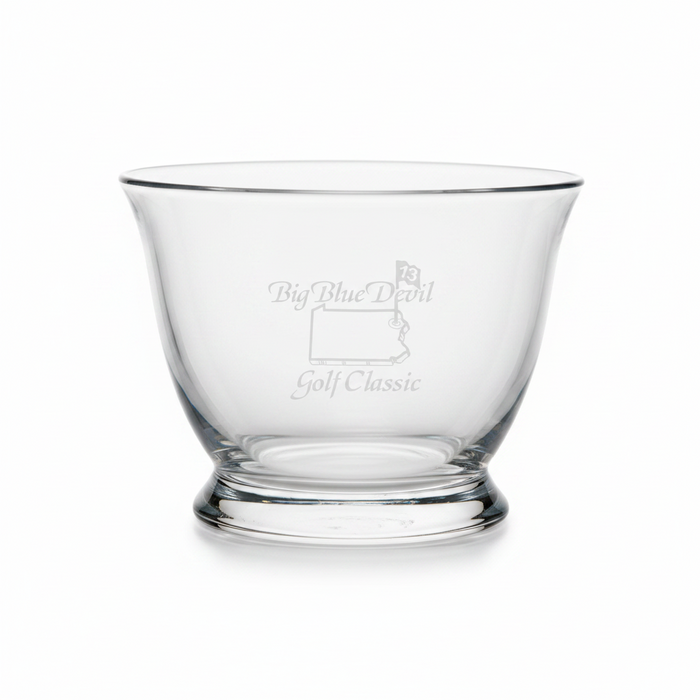 Custom Logo Heirloom Crystal Bowl Golf Awards
