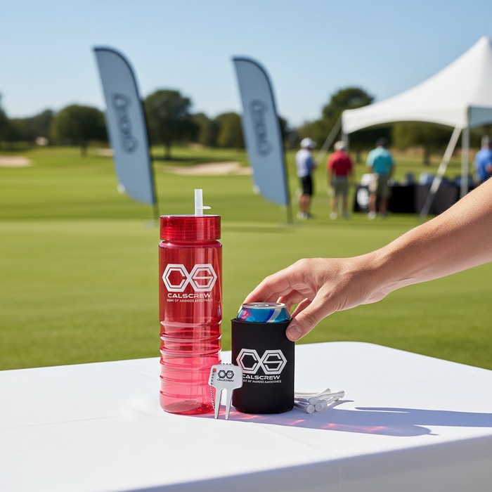 Custom Logo Golf Bottle Gift Set - Tournamentshowroom.com