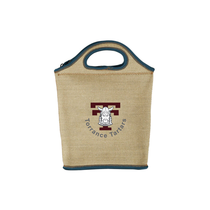 Custom Logo Venti Heathered Jersey Knit Neoprene Lunch Bag