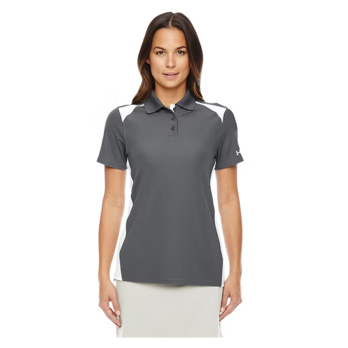 Custom Under Armour Ladies' Team Colorblock Polo Embroidered with your Logo