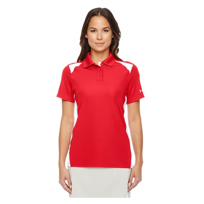 Custom Under Armour Ladies' Team Colorblock Polo Embroidered with your Logo