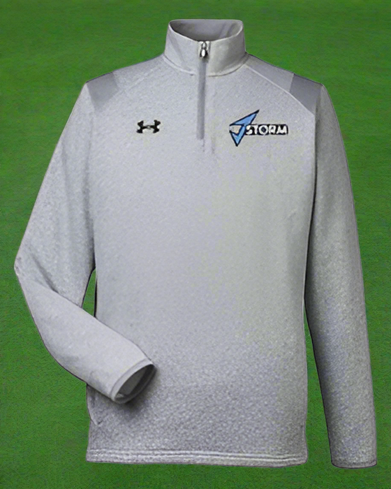 Custom Logo  Embroidered Under Armour Men's Hustle Quarter-Zip Pullover Sweatshirt
