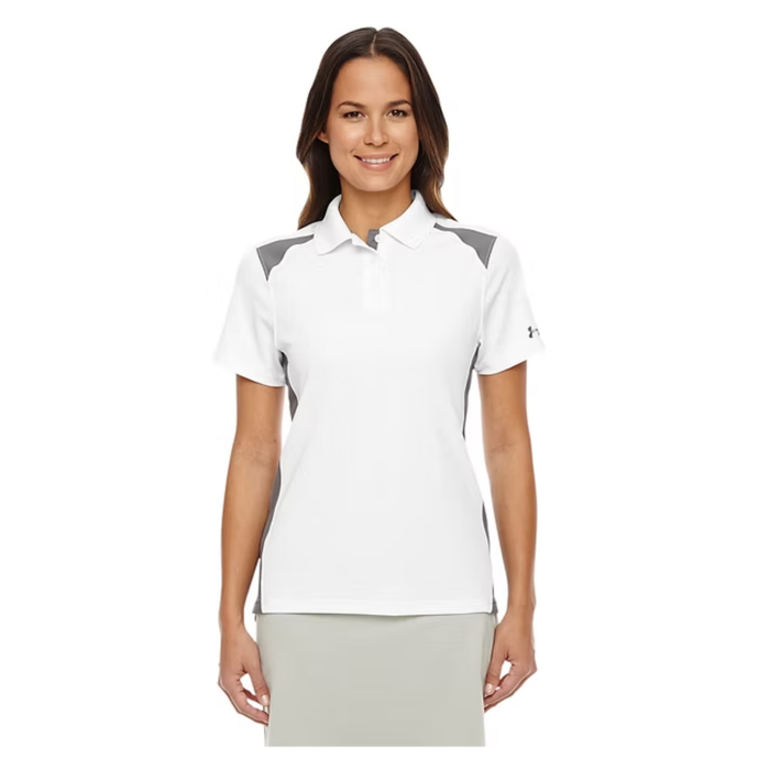 Custom Under Armour Ladies' Team Colorblock Polo Embroidered with your Logo