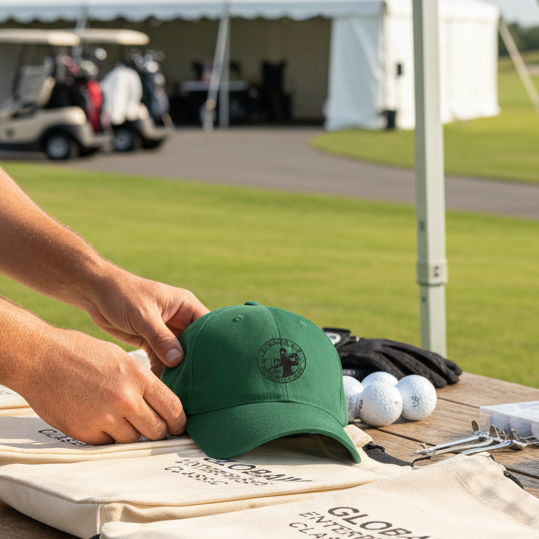 Custom Logo Brushed Cotton Twill Cap with Buckle Closure - Tournamentshowroom.com