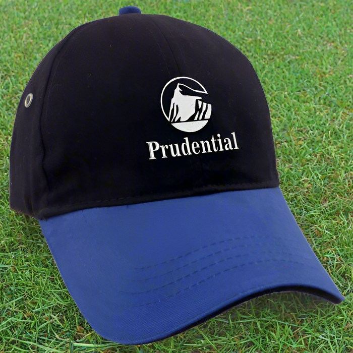 Two Tone Cotton Twill Sandwich Cap Embroidered with Your Logo