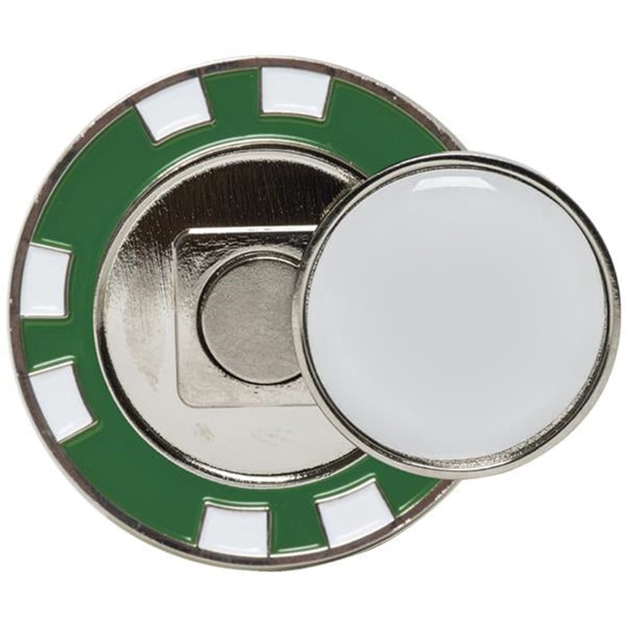 Poker Chip with Magnetic Golf Ball Marker