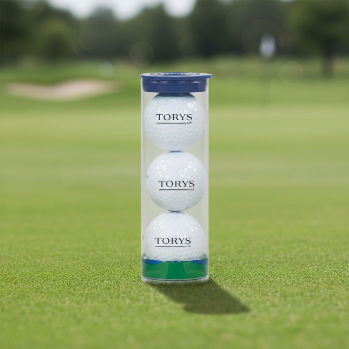 Custom Logo Wilson Ultra Golf Ball Gift Tube Set of 3 - Tournamentshowroom.com