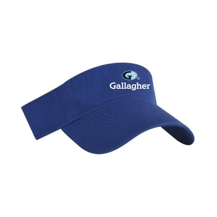 Washed Cotton Twill Golf Visors Embroidered with Your Logo