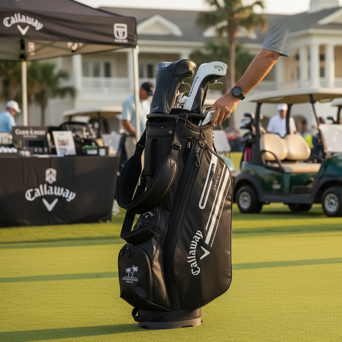 Custom Logo Callaway Chev 14 Cart Bag Lightweight Golf Bag - Tournamentshowroom.com