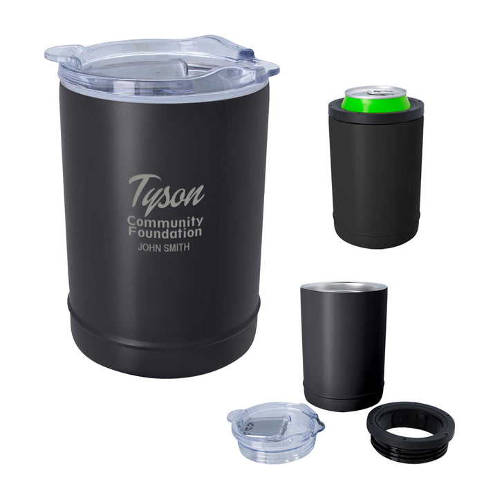Golf 2-In-1 Copper Insulated Beverage Holder And Tumbler