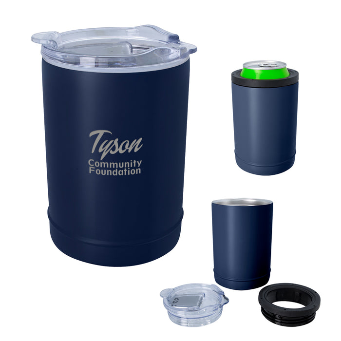 Golf 2-In-1 Copper Insulated Beverage Holder And Tumbler