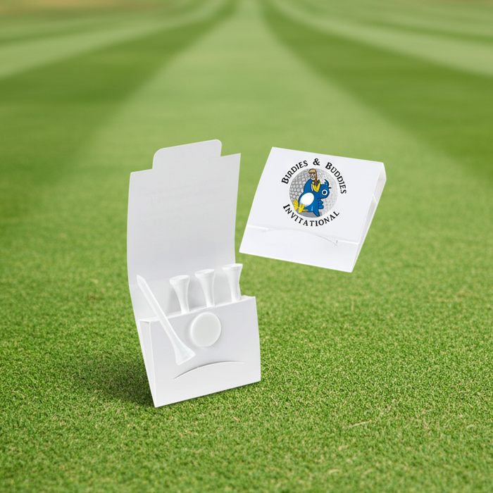 Custom Logo Personalized Golf Tee Packet 4 Tees
