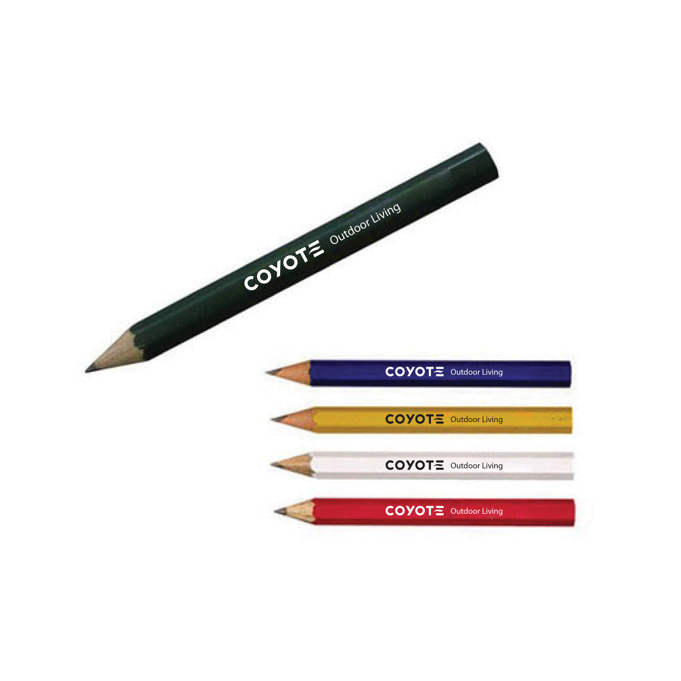 Custom Logo Hex Golf Pencil-Tournamentshowroom.com