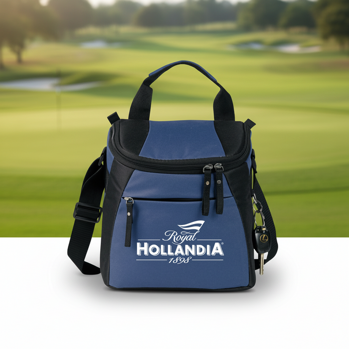 Custom Logo Golf Elite 12-Pack Cooler Bag Insulated Poly 600D - Tournamentshowroom.com