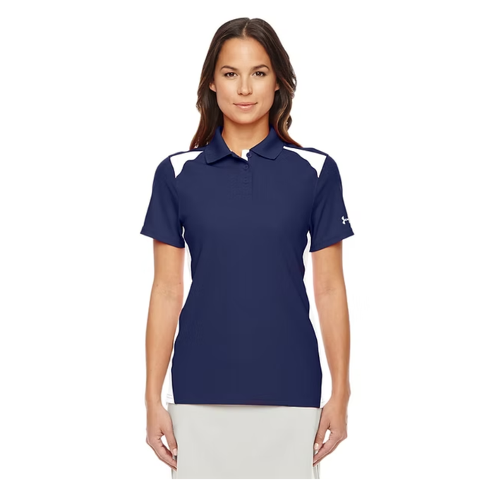 Custom Under Armour Ladies' Team Colorblock Polo Embroidered with your Logo