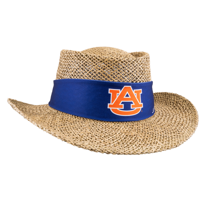 Custom Embroidered Straw Hat Gambler - Tournamentshowroom.com