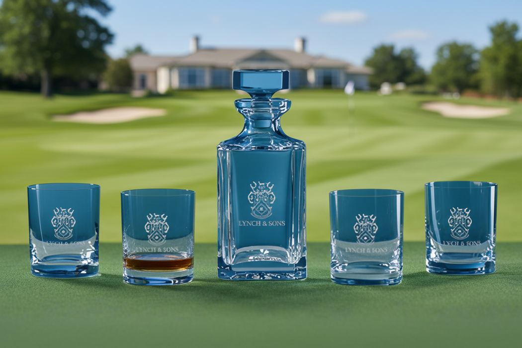 Executive Crystal Bar Set - Tournamentshowroom.com