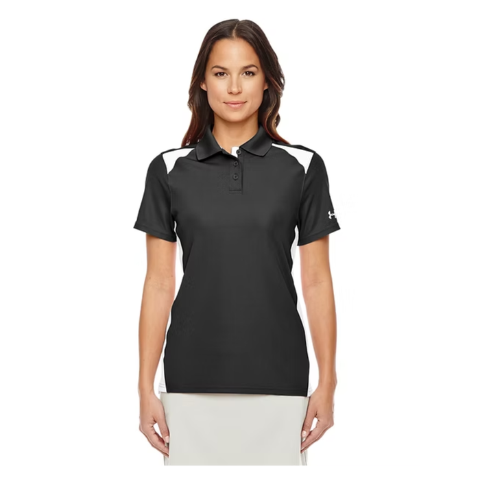 Custom Under Armour Ladies' Team Colorblock Polo Embroidered with your Logo