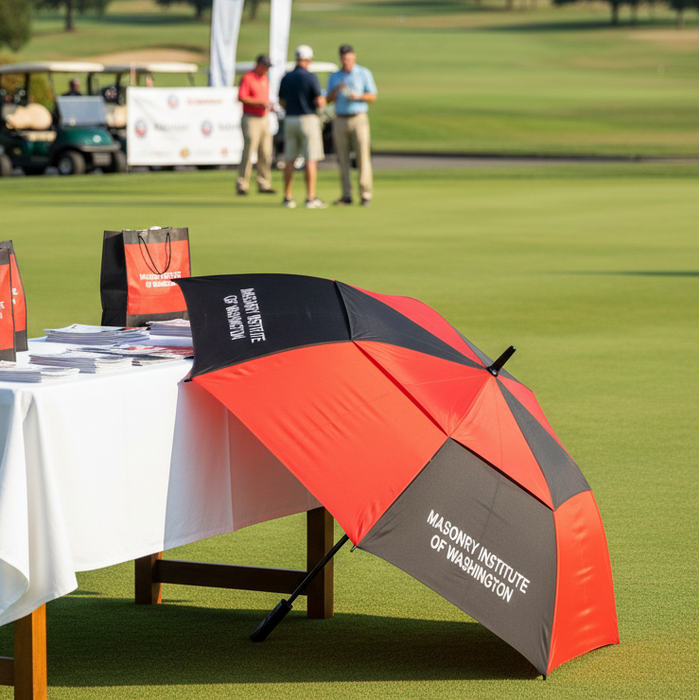 Custom Logo Windproof Golf Umbrella 60" Auto Open