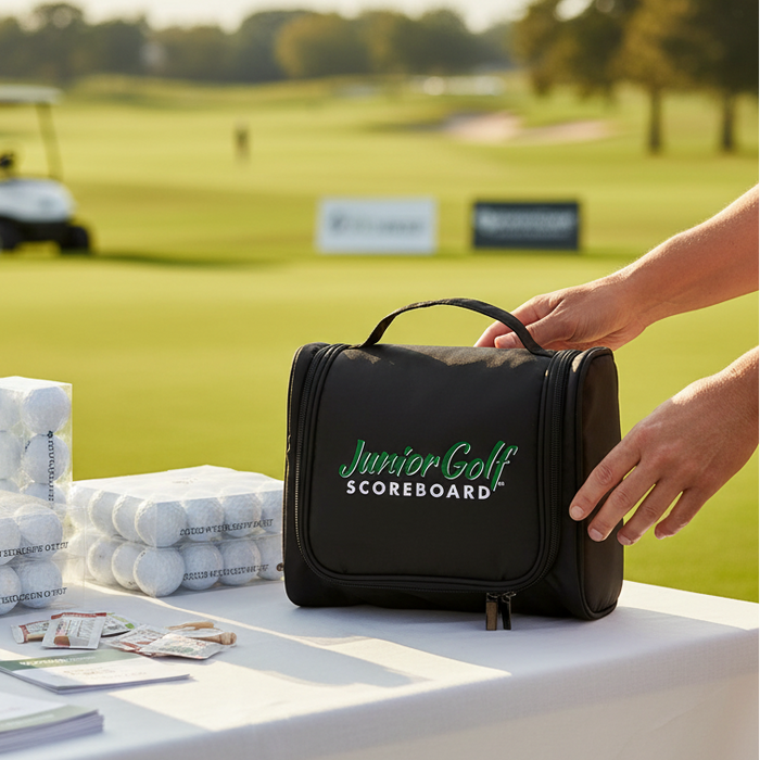 Custom Logo Golf Travel Kit with Fold-Out Hanger