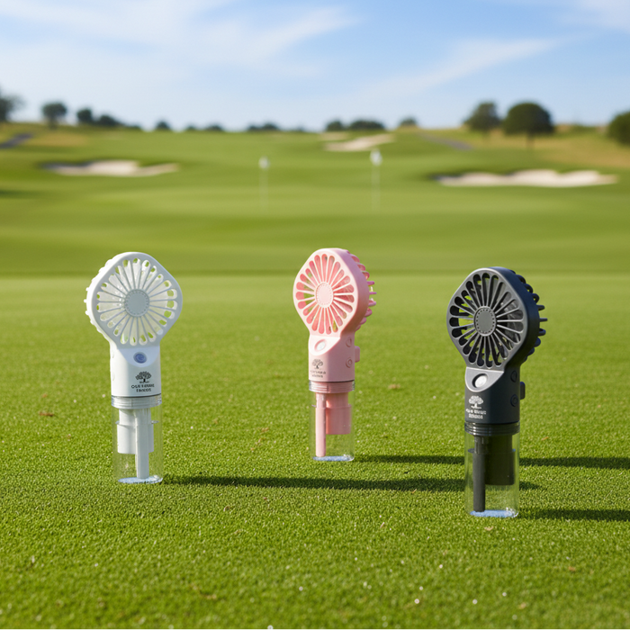 Custom Logo Golf Personal Mist Cooling Fan - Tournamentshowroom.com